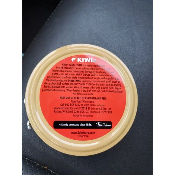Kiwi SC Johnson Saddle Soap Tin 3 1/8 Ounce Paste Each New Lot of 50